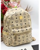 MCM STAR SIDE STUDS STUDDED SMALL BACKPACK 