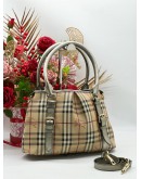 BURBERRY NORTHFIELD CONVERTIBLE TOTE HEYMARKET COATED CANVAS 