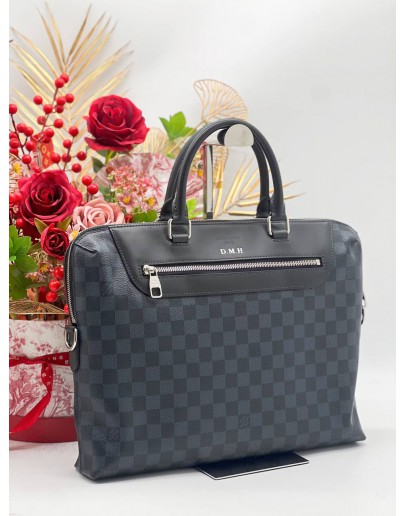 LOUIS VUITTON PORTE DOCUMENT BREIFCASE BAG IN DUAL TONE 