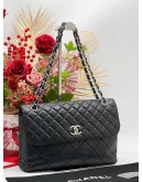 CHANEL BLACK QUILTED CALFSKIN LEATHER IN THE BUSINESS FLAP SHW 