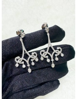 TIFFANY AND CO DIAMOND PLATINIUM EARRINGS