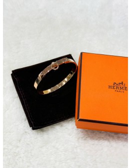 HERMES COLLIER DE CHIEN 18K GOLD BRACELET