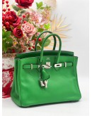 HERMES BIRKIN 25 IN BAMBOU SWIFT PALLADIUM HARDWARE