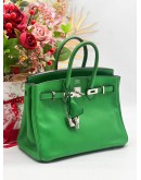 HERMES BIRKIN 25 IN BAMBOU SWIFT PALLADIUM HARDWARE