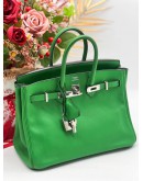 HERMES BIRKIN 25 IN BAMBOU SWIFT PALLADIUM HARDWARE