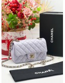 CHANEL MICROCHIP MINI SINGLE FLAP LAMBSKIN GHW 