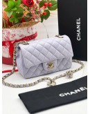 CHANEL MICROCHIP MINI SINGLE FLAP LAMBSKIN GHW 