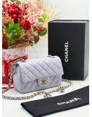 CHANEL MICROCHIP MINI SINGLE FLAP LAMBSKIN GHW 