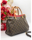 LOUIS VUITTON PALLAS 2WAY SHOULDER HANDBAG MONOGRAM CANVAS 