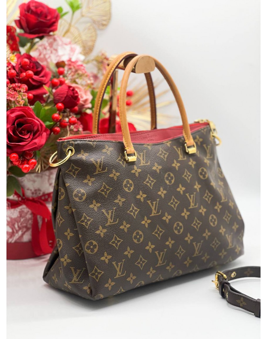 Louis-Vuitton Monogram Pallas-2Way-Bag