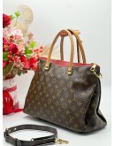 LOUIS VUITTON PALLAS 2WAY SHOULDER HANDBAG MONOGRAM CANVAS 