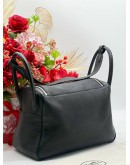 HERMES LINDY 30 BLACK SHOULDER BAG C 2018 SHW CLEMENCE LEATHER 