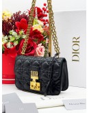 CHRISTIAN DIOR DIORADDICT CANNAGE LAMBSKIN LEATHER FLAP BAG