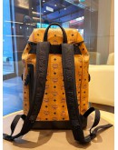 MCM BRANDENBURG BACKPACK IN COGNAC VISETOS MONOGRAM CANVAS WITH NAPPA LEATHER   