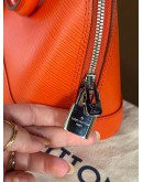 LOUIS VUITTON ALMA BB IN ORANGE EPI LEATHER WITH SILVER HARDWARE  