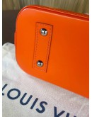 LOUIS VUITTON ALMA BB IN ORANGE EPI LEATHER WITH SILVER HARDWARE  
