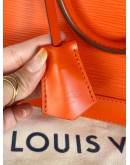 LOUIS VUITTON ALMA BB IN ORANGE EPI LEATHER WITH SILVER HARDWARE  