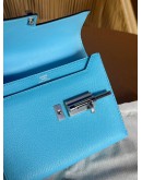 HERMES MINI VERROU CHAINE IN CELESTE  