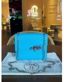 HERMES MINI VERROU CHAINE IN CELESTE  