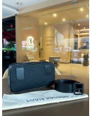 LOUIS VUITTON SOLAR RAY SOFT POCHETTE VOLGA BELT BAG IN BLACK MONOGRAM TAURILLION LEATHER   