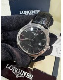 LONGINES FLAGSHIP REF L4.984.4.52.2 BLACK DIAL 40MM AUTOMATIC WATCH