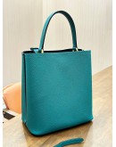 PRADA PANIER SMALL BAG IN EMERALD GREEN SAFFIANO LEATHER 