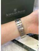 AP AUDEMARS PIGUET ROYAL OAK REF 56303SA 18K 750 YELLOW GOLD GREY DIAL 33MM QUARTZ WATCH