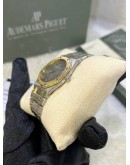 AP AUDEMARS PIGUET ROYAL OAK REF 56303SA 18K 750 YELLOW GOLD GREY DIAL 33MM QUARTZ WATCH