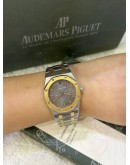 AP AUDEMARS PIGUET ROYAL OAK REF 56303SA 18K 750 YELLOW GOLD GREY DIAL 33MM QUARTZ WATCH
