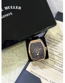 FRANCK MULLER VANGUARD 18K 750 ROSE GOLD REF V45SCDT5NNR BLACK DIAL 53.7MM X 44MM AUTOMATIC WATCH