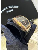 FRANCK MULLER VANGUARD 18K 750 ROSE GOLD REF V45SCDT5NNR BLACK DIAL 53.7MM X 44MM AUTOMATIC WATCH