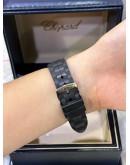 CHOPARD HAPPY SPORT ROUND CERAMIC 5 DIAMONDS 36MM QUARTZ WATCH