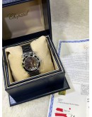 CHOPARD HAPPY SPORT ROUND CERAMIC 5 DIAMONDS 36MM QUARTZ WATCH