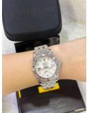 BREITLING GALACTIC 36 REF A3733012/A717 WHITE DIAMOND MOTHER OF PEARL DIAL 36MM AUTOMATIC WATCH