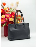 FURLA TOTE SHOULDER BAG IN BLACK COWHIDE LEATHER