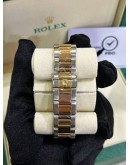 ROLEX DAYTONA SUPERLATIVE CHRONOMETER COSMOGRAPH HALF 18K 750 YELLOW GOLD REF 16523 CHAMPAGNE DIAL 40MM AUTOMATIC WATCH