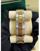 ROLEX SUBMARINER DATE HALF 18K 750 YELLOW GOLD REF 116613LB BLUE DIAL  40MM AUTOMATIC WATCH
