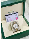 ROLEX DATEJUST 36 HALF 18K 750 YELLOW GOLD REF 16013 DIAMOND DIAL 36MM AUTOMATIC WATCH