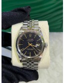 ROLEX DATEJUST 36 REF 16014 JUBILEE BLACK SPARKLE DIAL 36MM AUTOMATIC WATCH