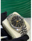 ROLEX DATEJUST 36 REF 16014 JUBILEE BLACK SPARKLE DIAL 36MM AUTOMATIC WATCH