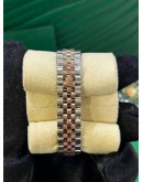 ROLEX LADY DATEJUST REF 279171 HALF 18K 750 EVEROSE GOLD BROWN / BRONZE STAR DIAMOND DIAL 28MM AUTOMATIC WATCH