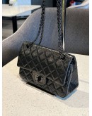 CHANEL REISSUE 227 DOUBLE FLAP BAG IN MUD AGED CALFKSIN LEATHER