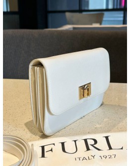 FURLA 2WAY CLUTCH & BAG WITH TURN LOCK