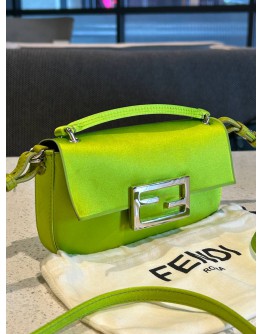 FENDI SILK SATIN MINI BAGUETTE