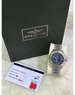 BREITLING COLT REF A17035 BLUE DIAL 38MM AUTOMATIC WATCH