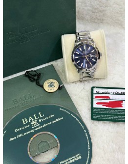 BALL ENGINEER II MARVELIGHT REF NM2026C-S6J-BE BLUE DIAL 40MM AUTOMATIC WATCH