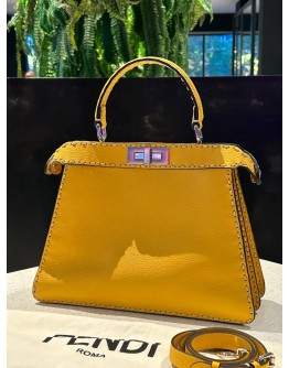 FENDI MEDIUM PEEKABOO ISEEU IN MUSTARD YELLOW
