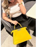 FENDI MEDIUM PEEKABOO ISEEU IN MUSTARD YELLOW