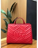 GUCCI MEDIUM MARMONT IN MATELASSE CALF LEATHER BAG WITH STRAP