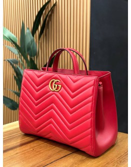 GUCCI MEDIUM MARMONT IN MATELASSE CALF LEATHER BAG WITH STRAP